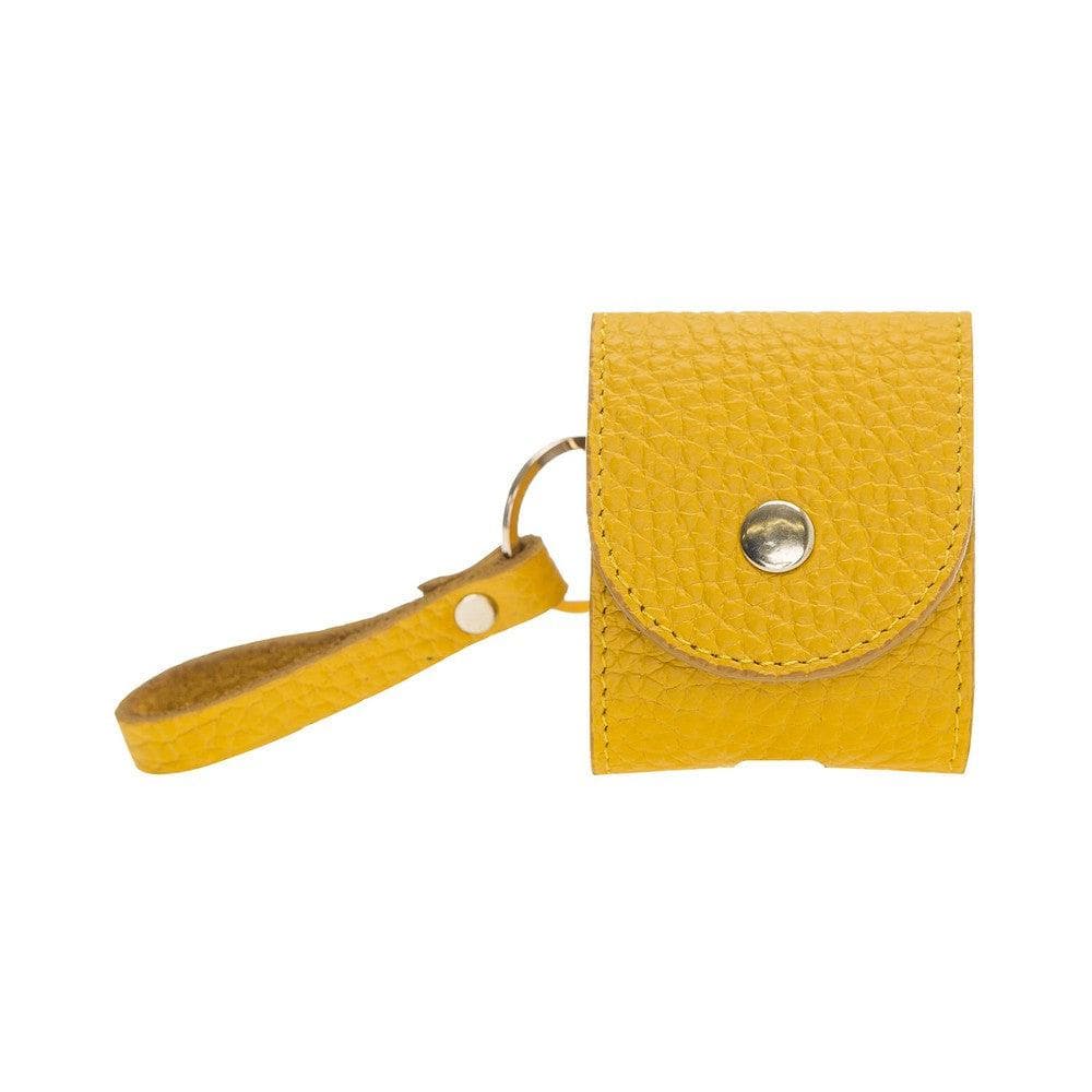 Leather AirPods 1/2 Case in Yellow