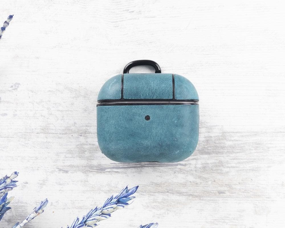 Leather AirPods 3 Case in Sky Blue