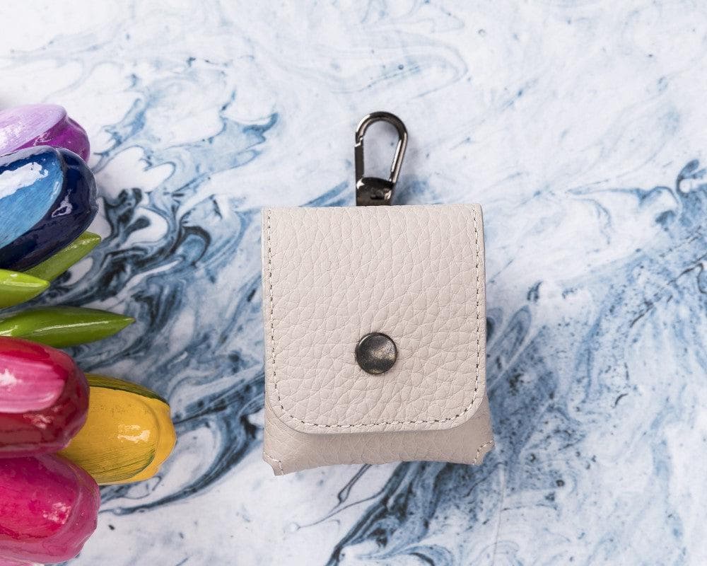 Leather AirPods 1/2 Case in Antique White