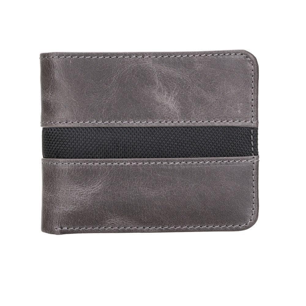Men's Leather Wallet in Light Grey