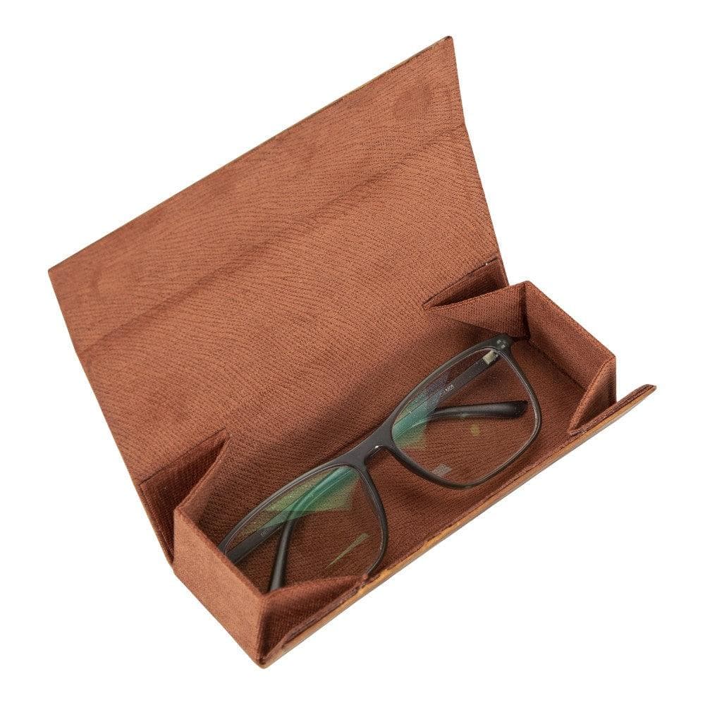 Leather Glasses Case in Tan Brown