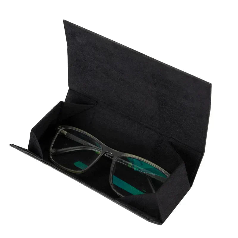 Leather Glasses Case in Black