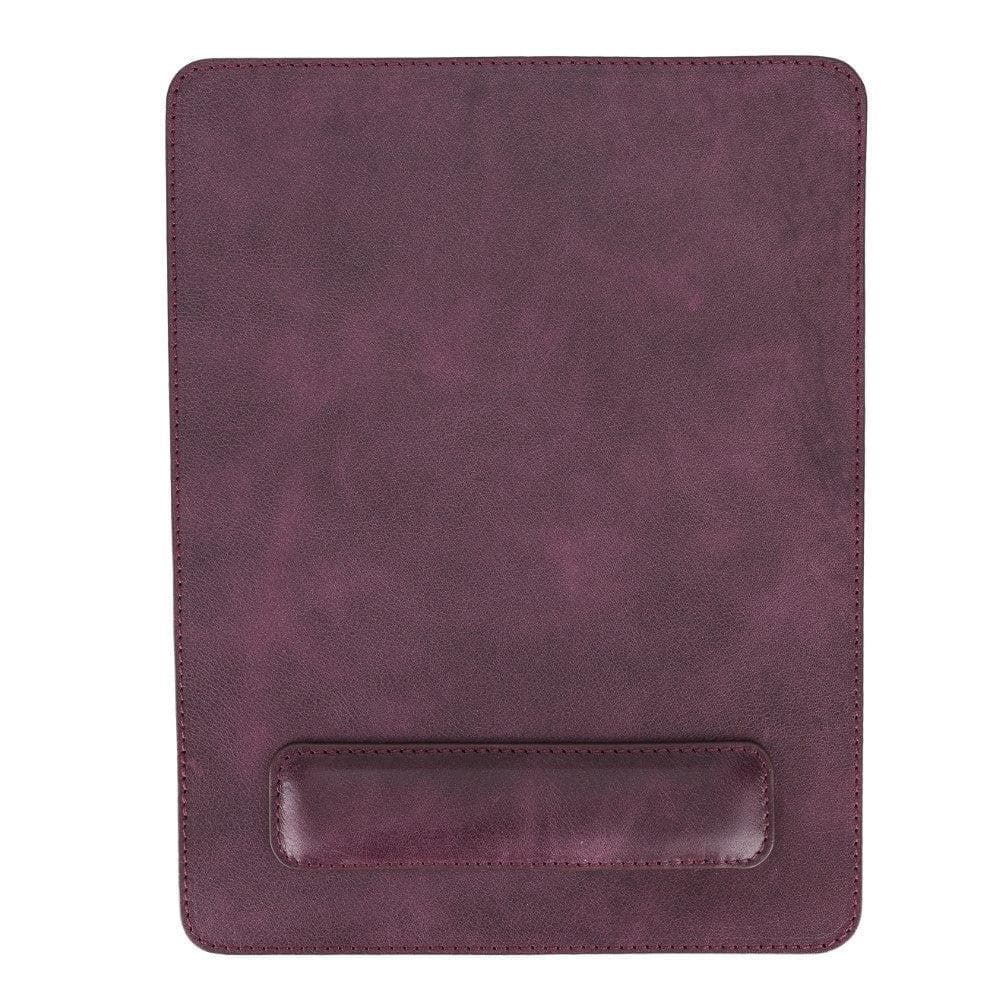Leather Mouse Mat in Scarlet