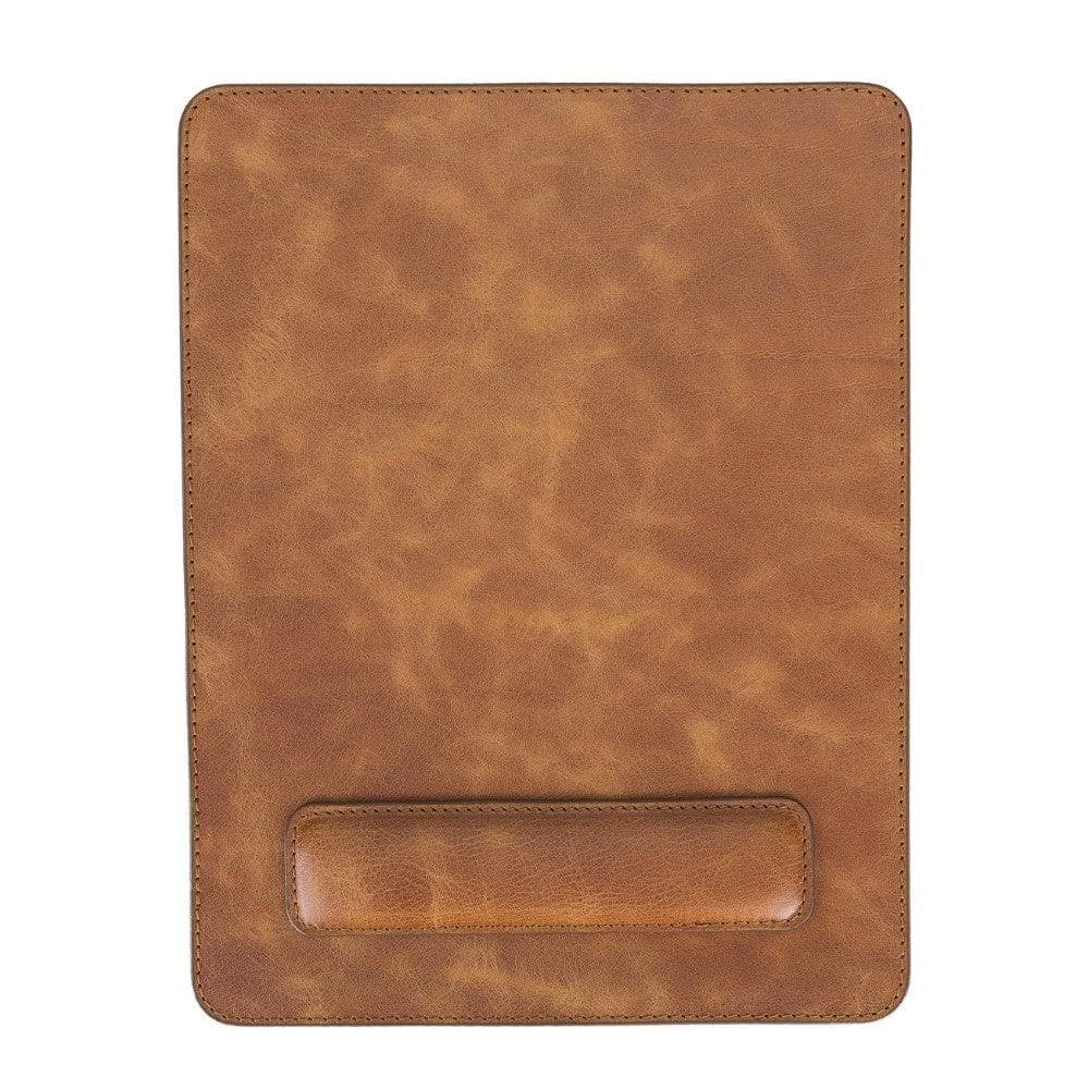 Leather Mouse Mat in Golden Tan