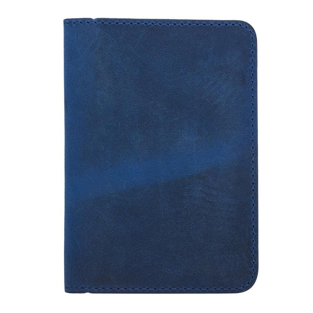 Leather Card Holder in Royal Blue