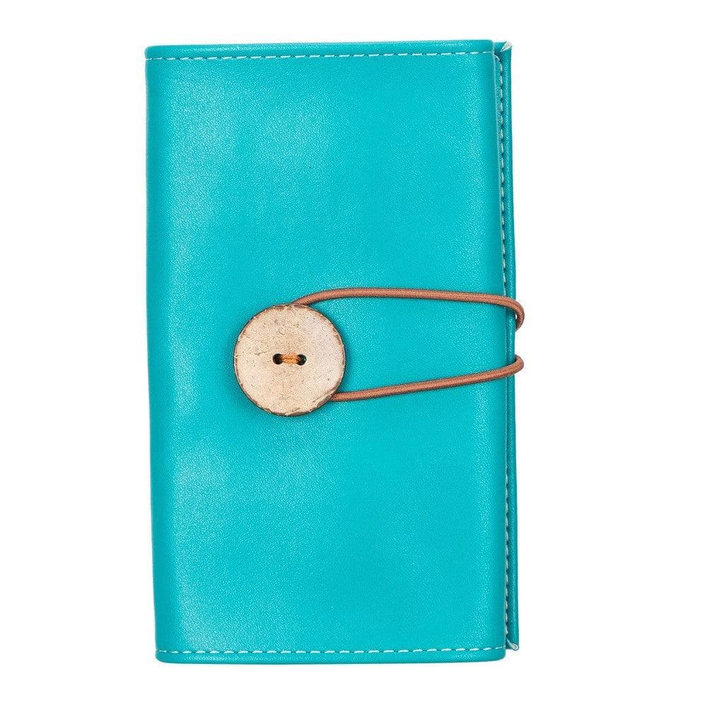 PU Leather Cable Organiser in Aqua