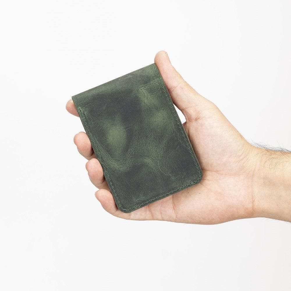 Men's Leather Wallet in Forest Green