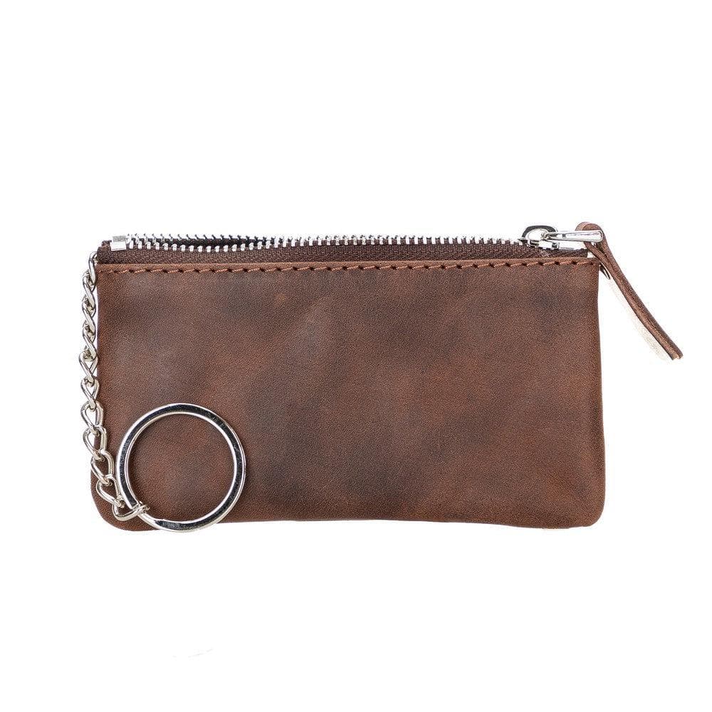 Leather Card Holder in Coffee Mocha