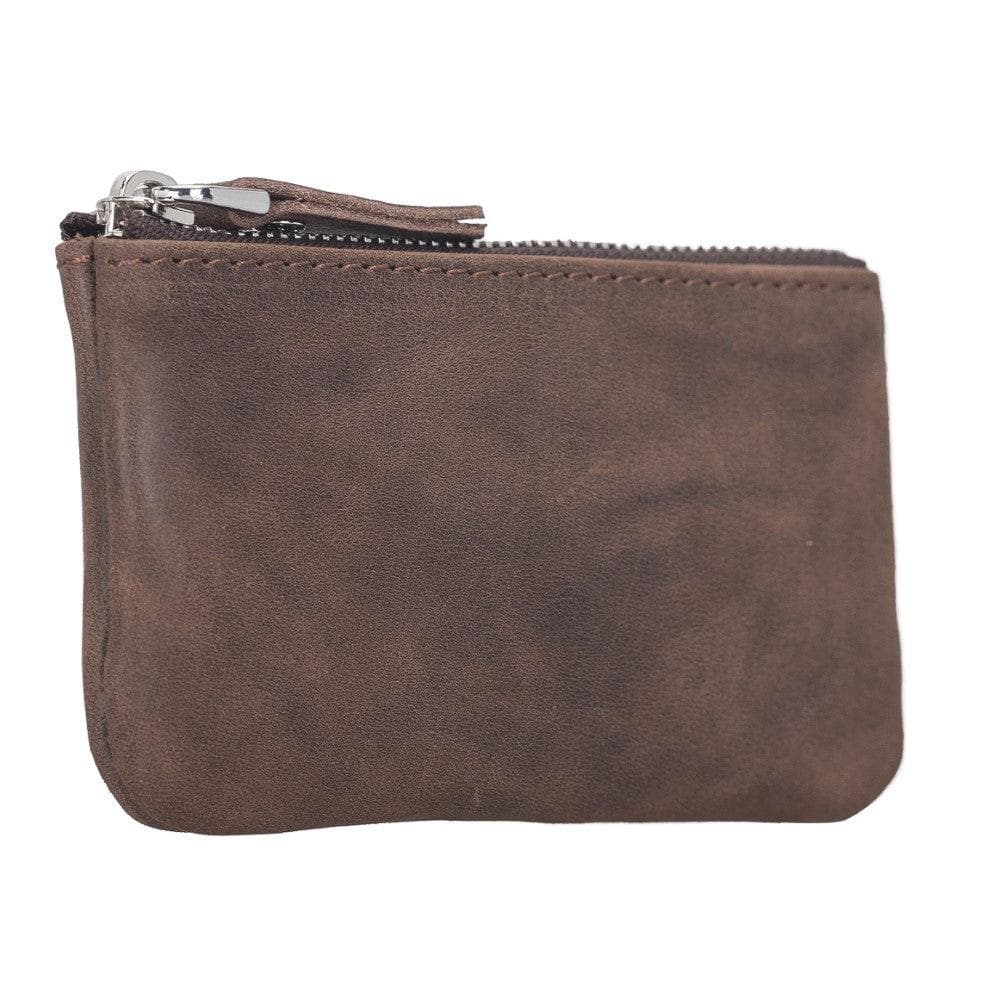 Leather Card Holder in Tan Brown