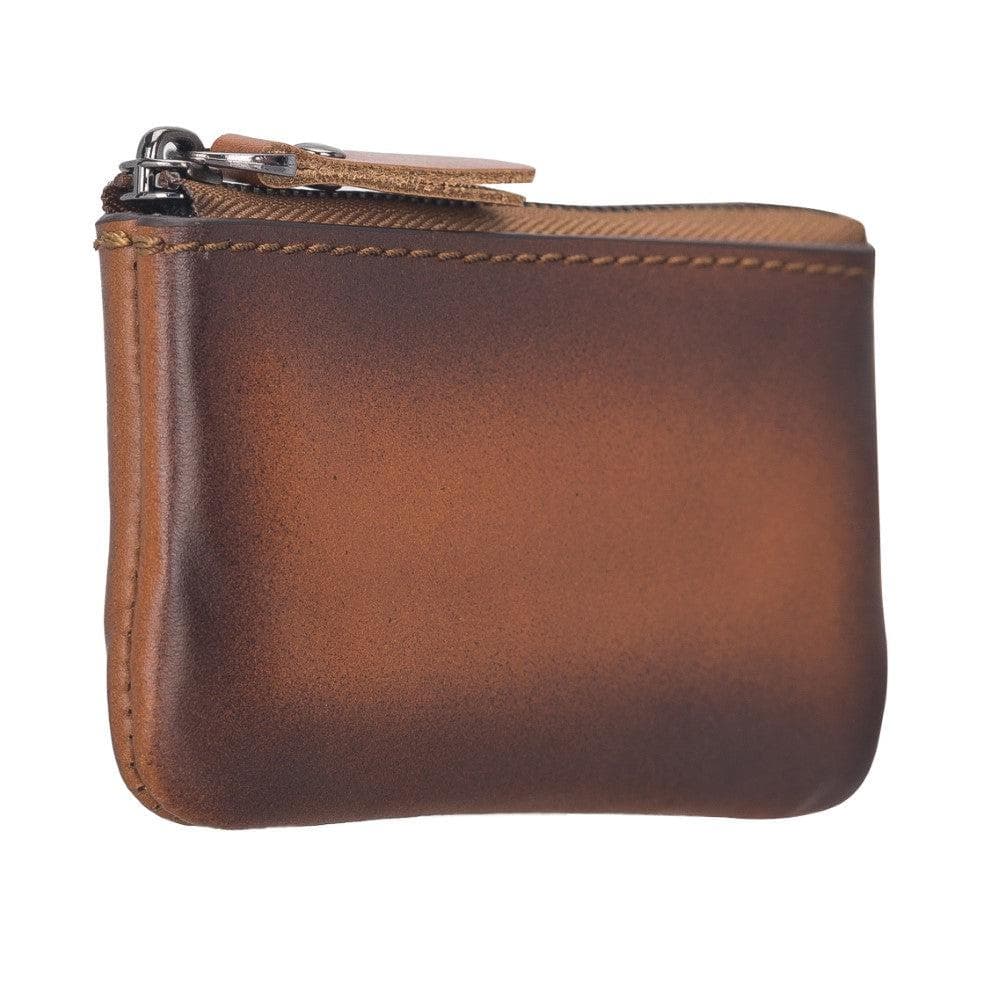 Leather Card Holder in Tan