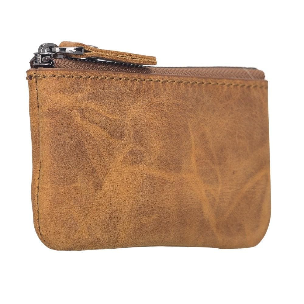 Leather Card Holder in Mocha