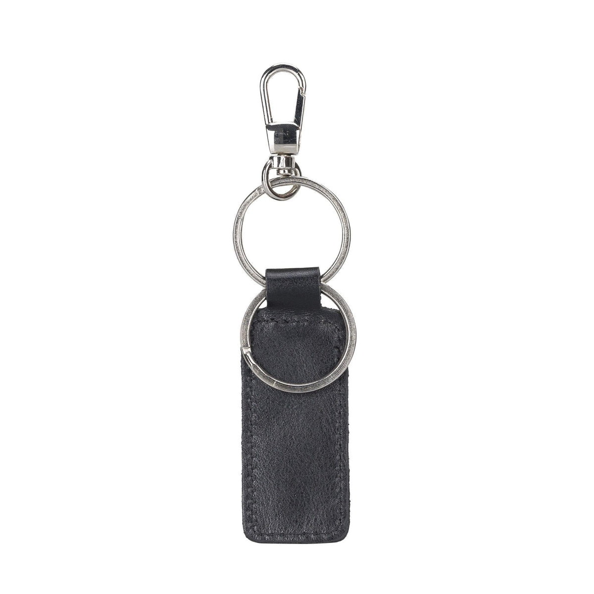 Leather Keyring in Black