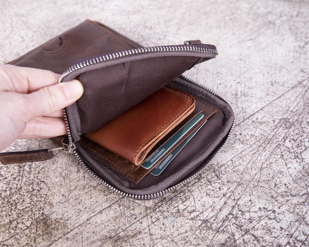 Leather Crossbody Phone Bag – Full-grain leather – view 10