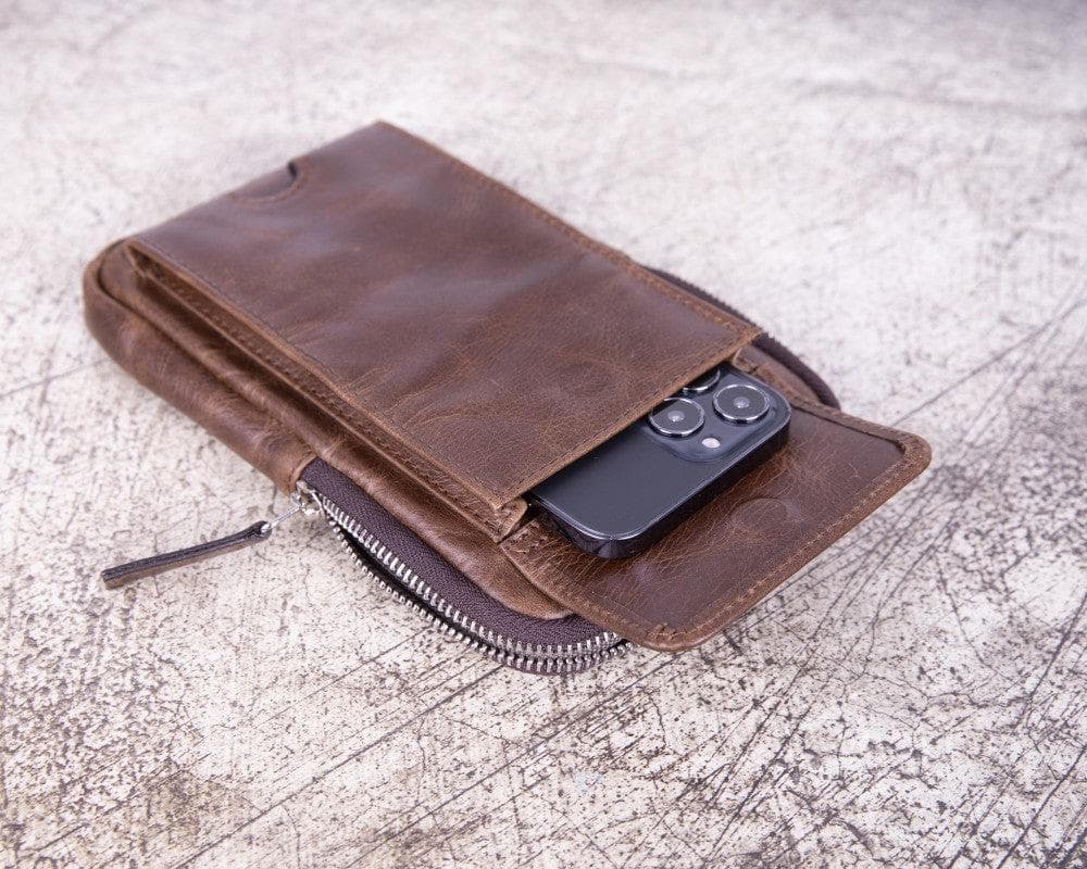Leather Crossbody Phone Bag – Full-grain leather – view 9