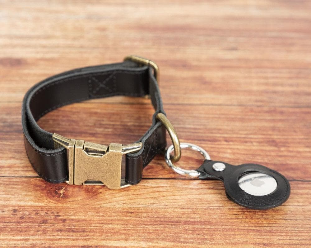 Leather Dog Collar in Black