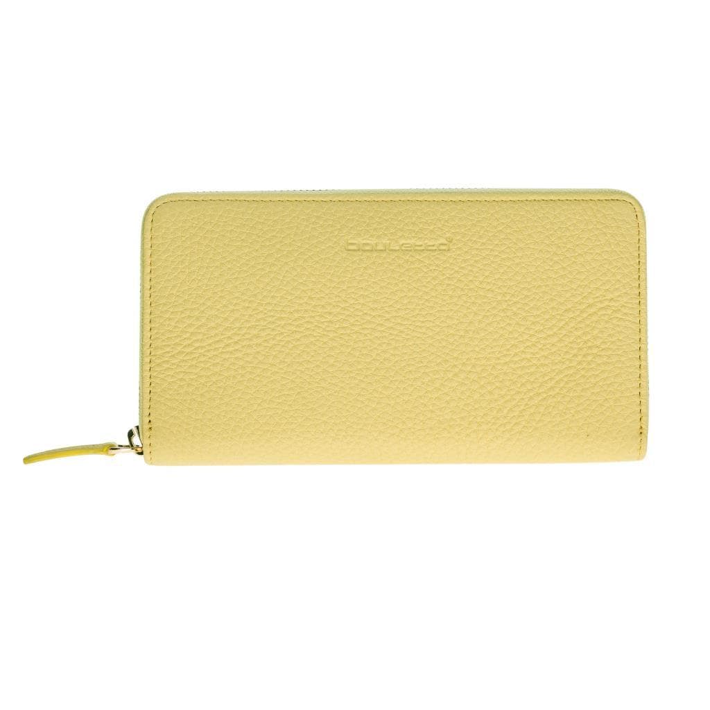 Women's Leather Wallet in Ochre