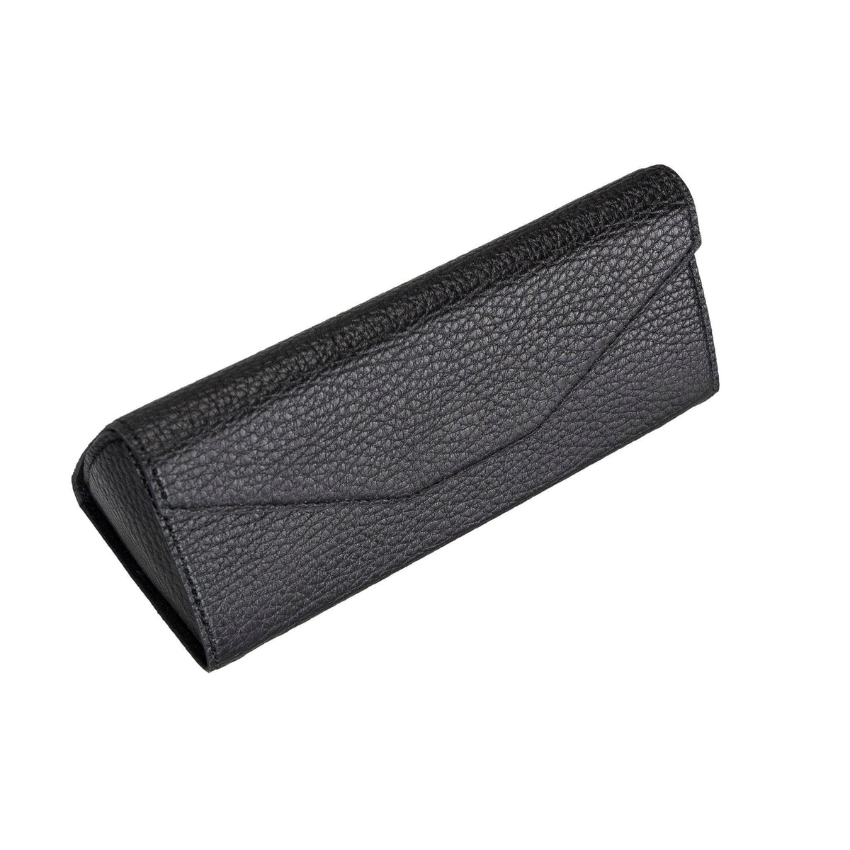 Leather Glasses Case in Shadow Black