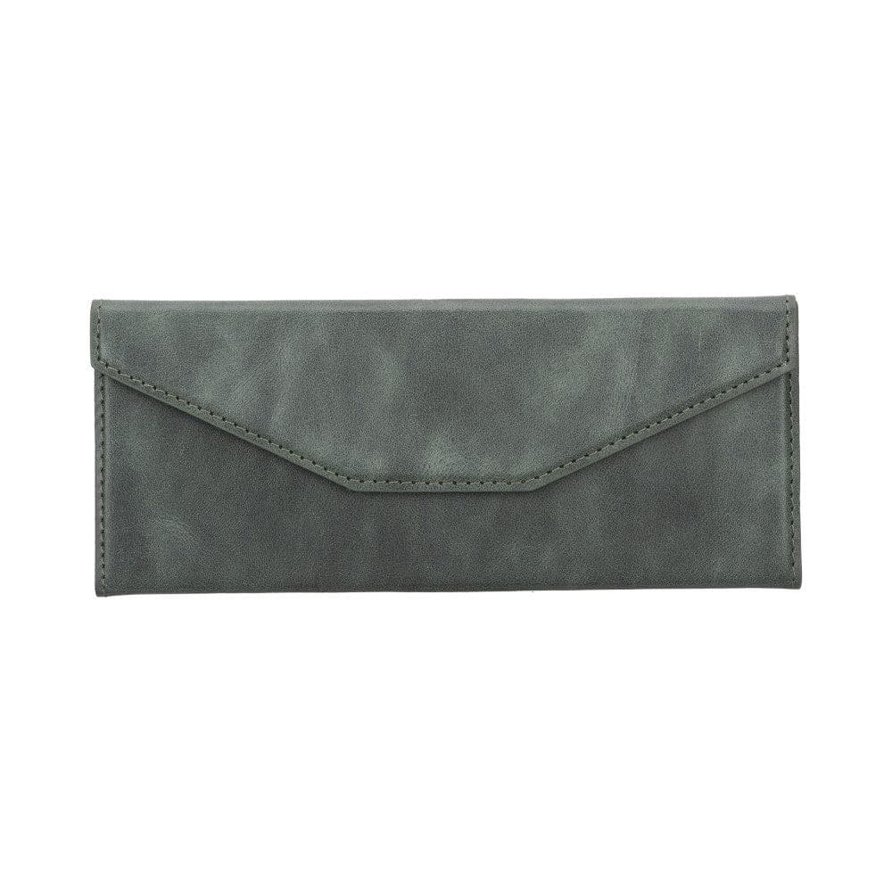 Leather Glasses Case in Pickle Green