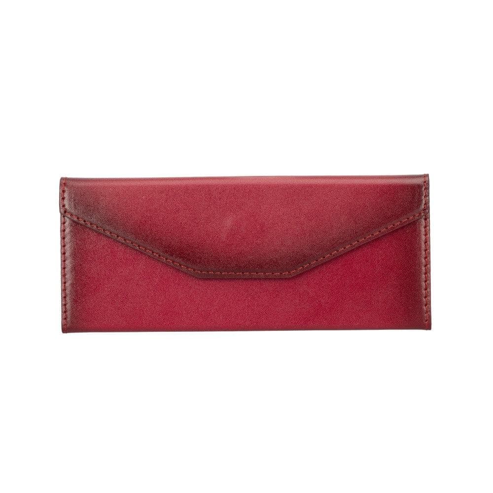 Leather Glasses Case in Red