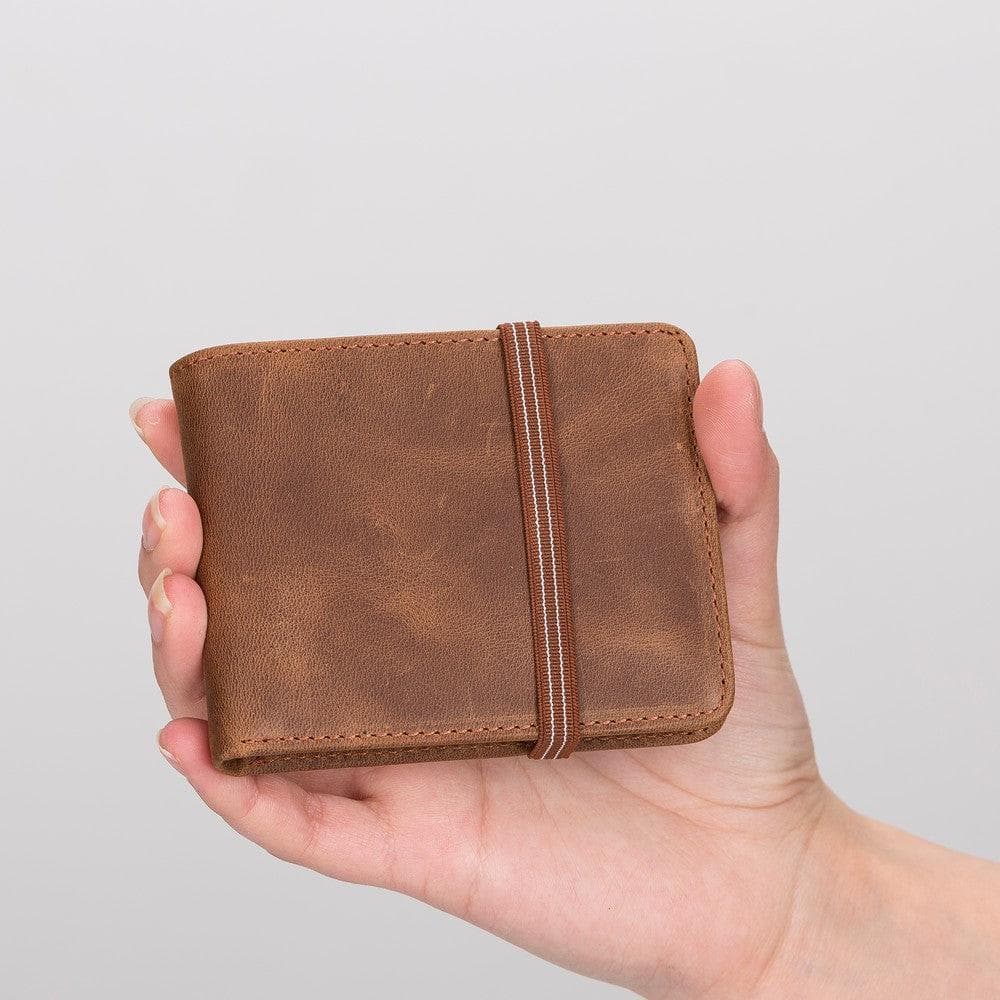 Men's Leather Wallet in Tan Brown