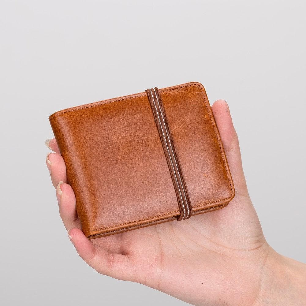 Men's Leather Wallet in Sandy Tan