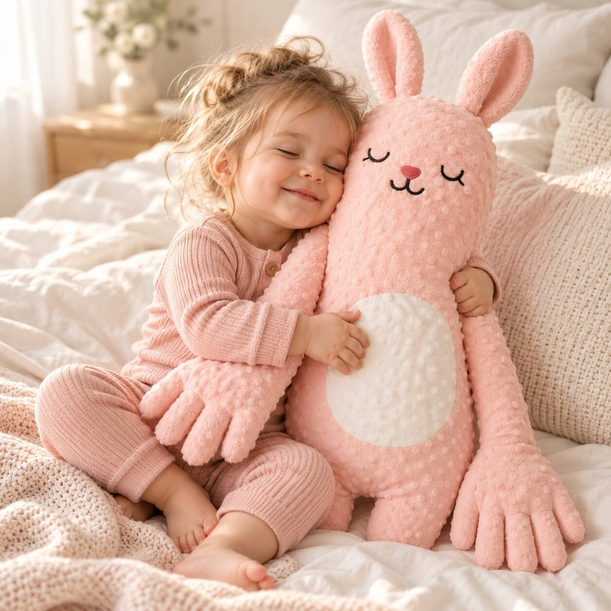 Baby sleep soft toy with a gentle tapping motion and long arms - view 7