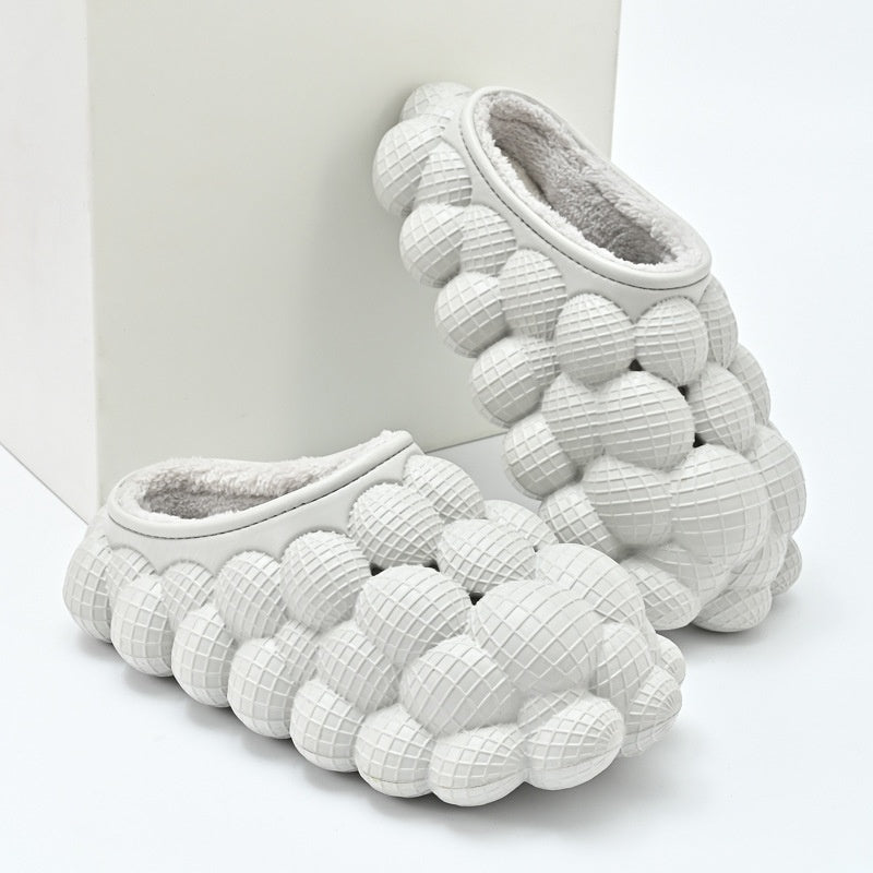 Bubble slides in EVA with round bubbles over the whole upper and a plush lining - view 8