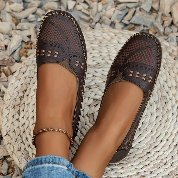 Women's Shoes - Stylish Orthopedic Shoes in Coffee