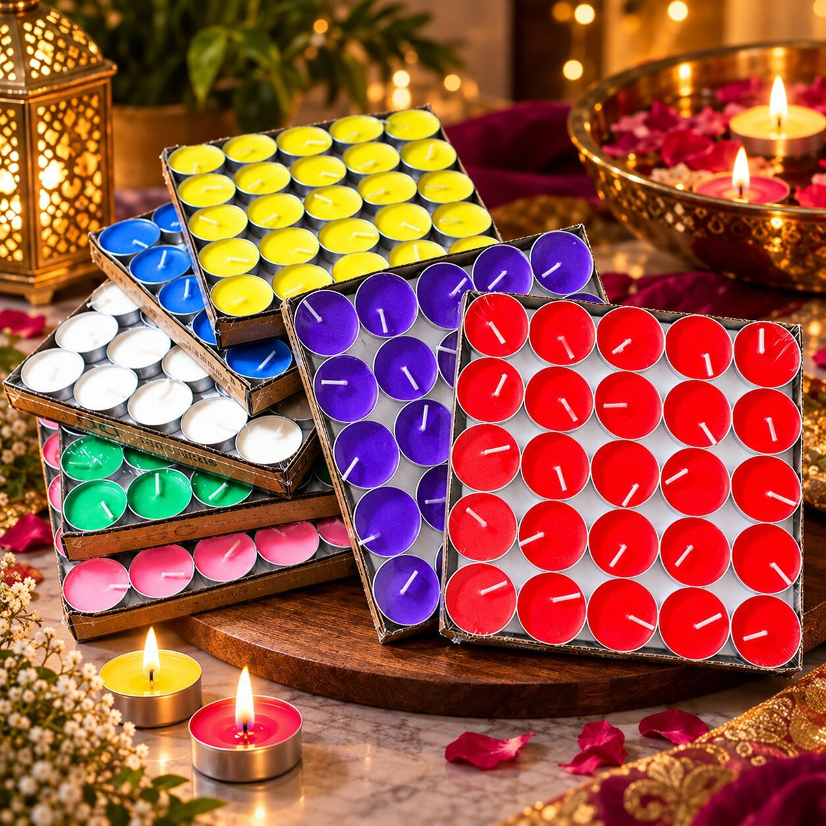 Citronella-scented tea lights in boxes of 50 - view 2