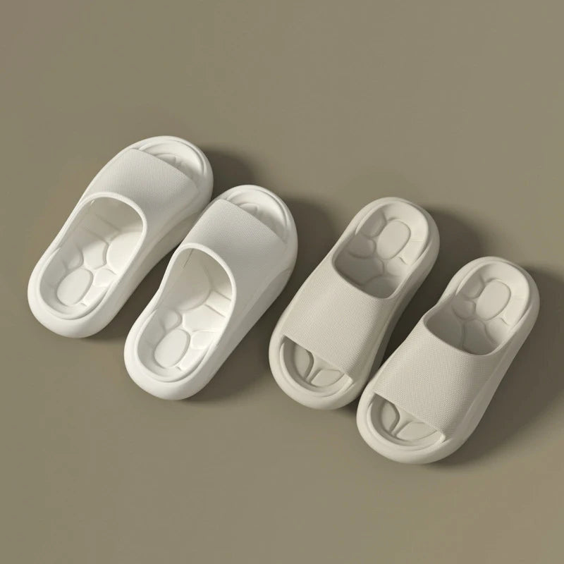 EVA sliders with a thick sole, contoured footbed and wide band across the instep - view 5
