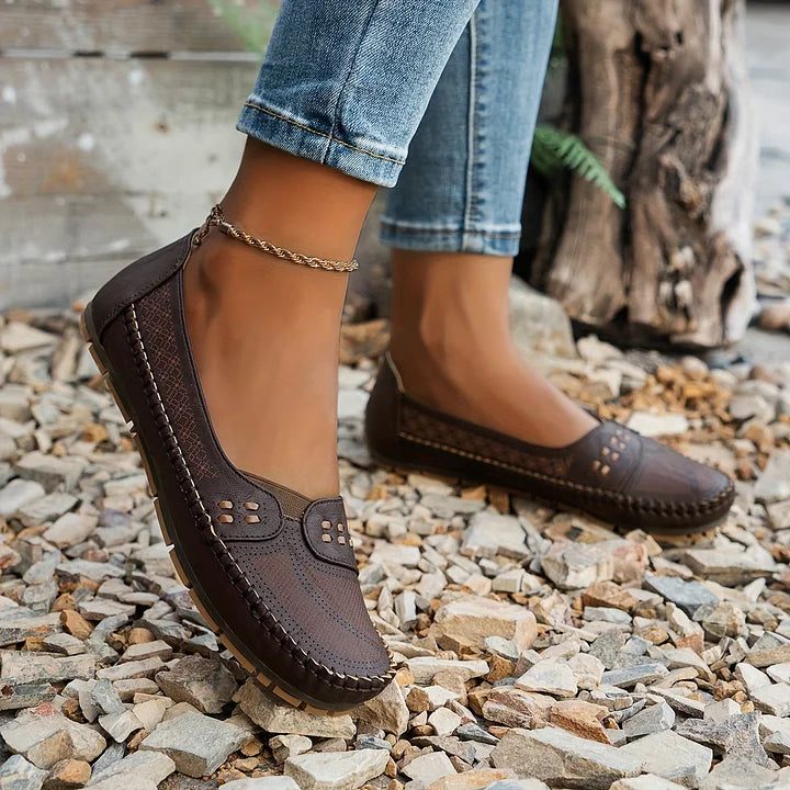 Women's Shoes - Stylish Orthopedic Shoes in Beige