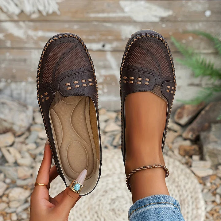 Women's Shoes - Stylish Orthopedic Shoes in Brown