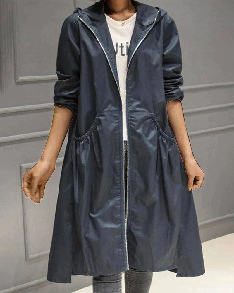 Women's Trench Coat in Navy