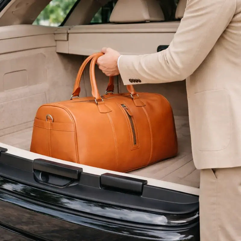 Leather Weekend Bag – Full-grain leather – view 19