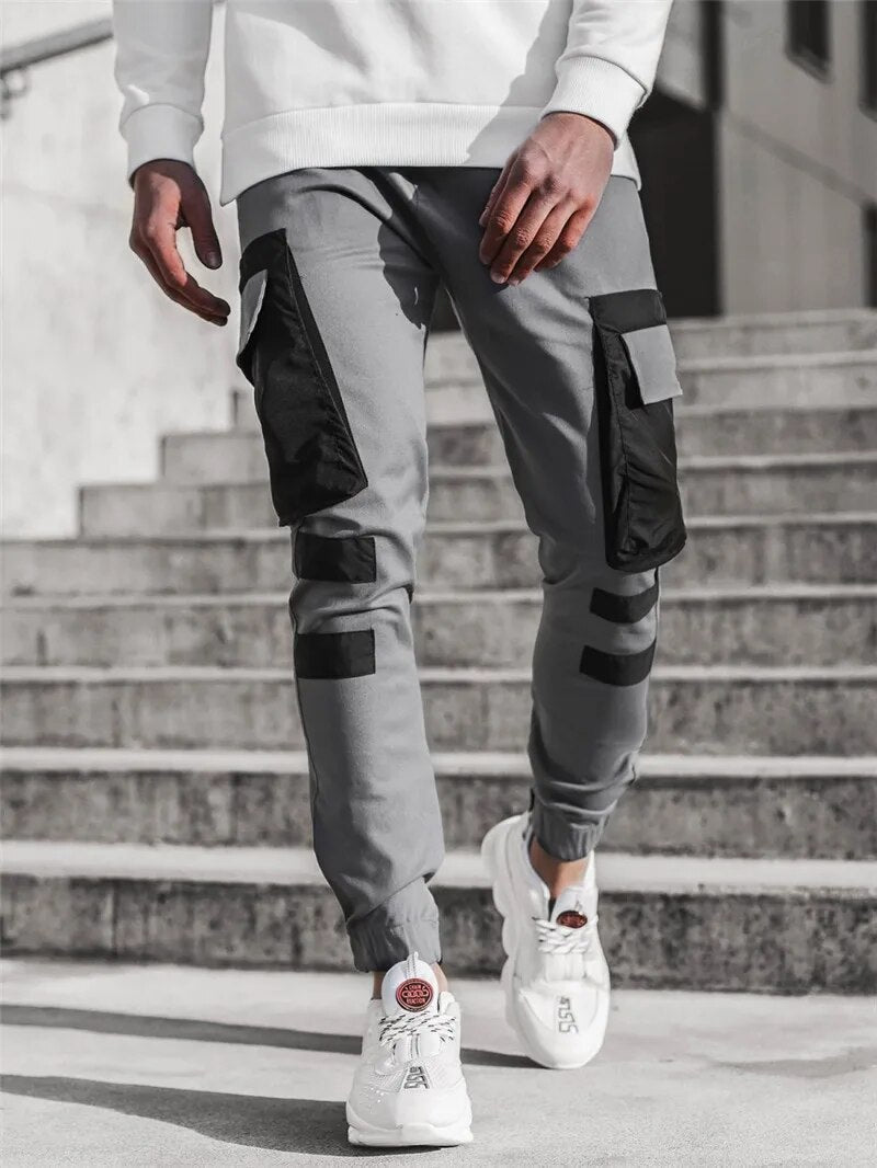 Men's Cargo Sport Jogger Trousers - detail view | SAINT DOR