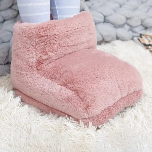 Electric plush foot warmer with USB cable - view 4