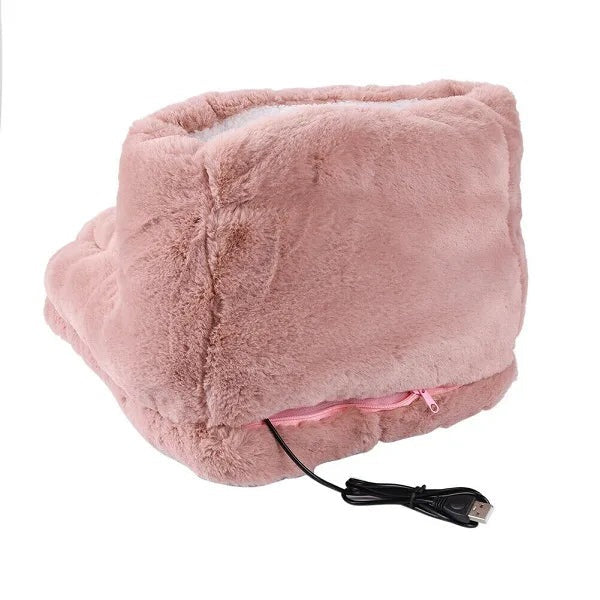 Electric plush foot warmer with USB cable - view 7