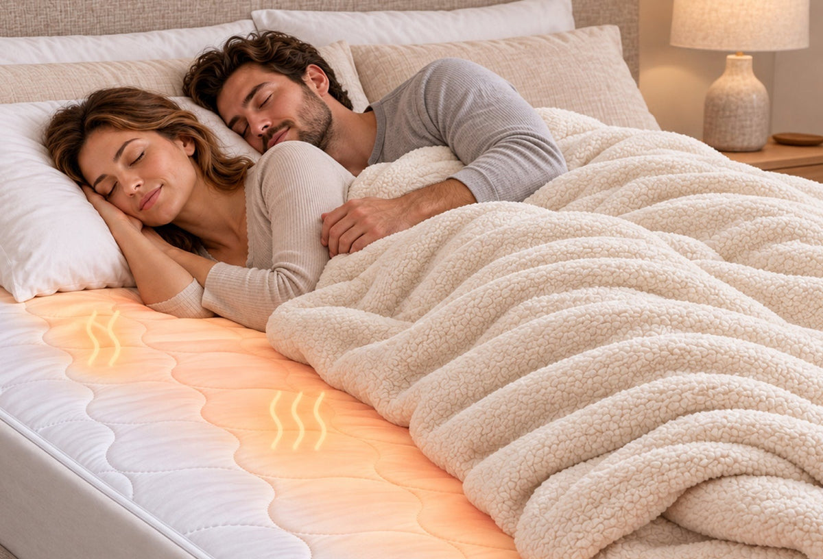 Electric underblanket for a double bed, 190 x 140 cm, with two controllers - view 2