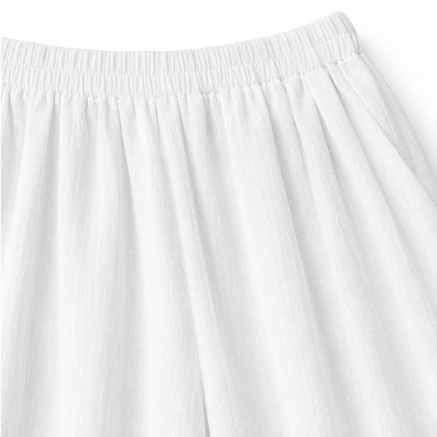 Women's two-piece set with asymmetric hem - detail