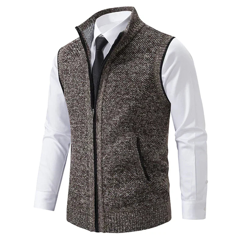 Men's Sleeveless Merino Wool Business Vest - product view