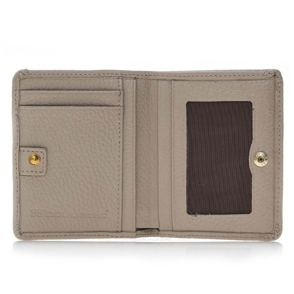 Men's Leather Wallet in Pebble Grey