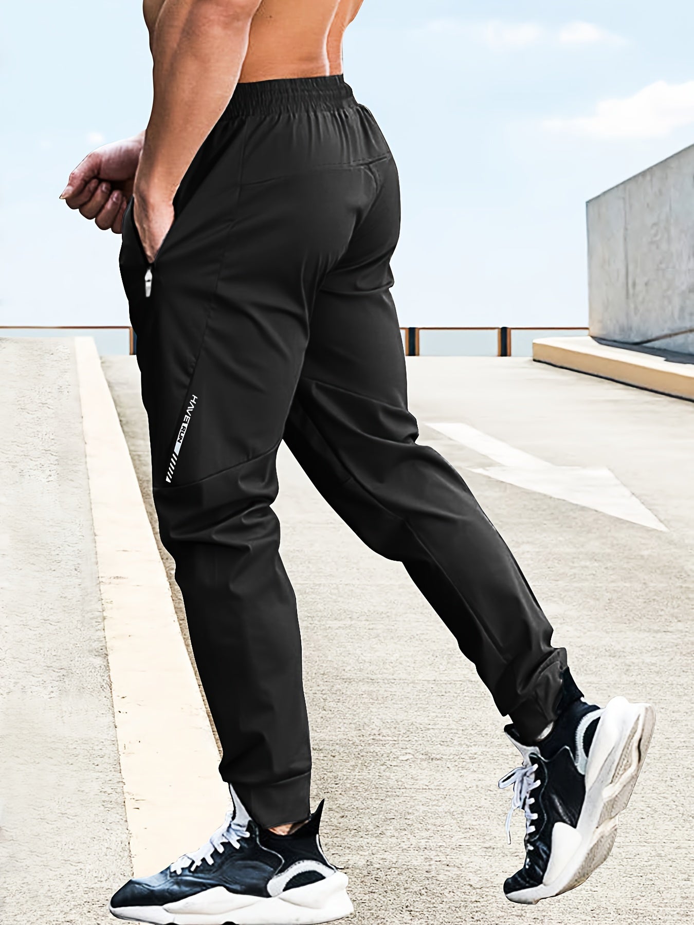 Men's High-Stretch Joggers - front view | SAINT DOR