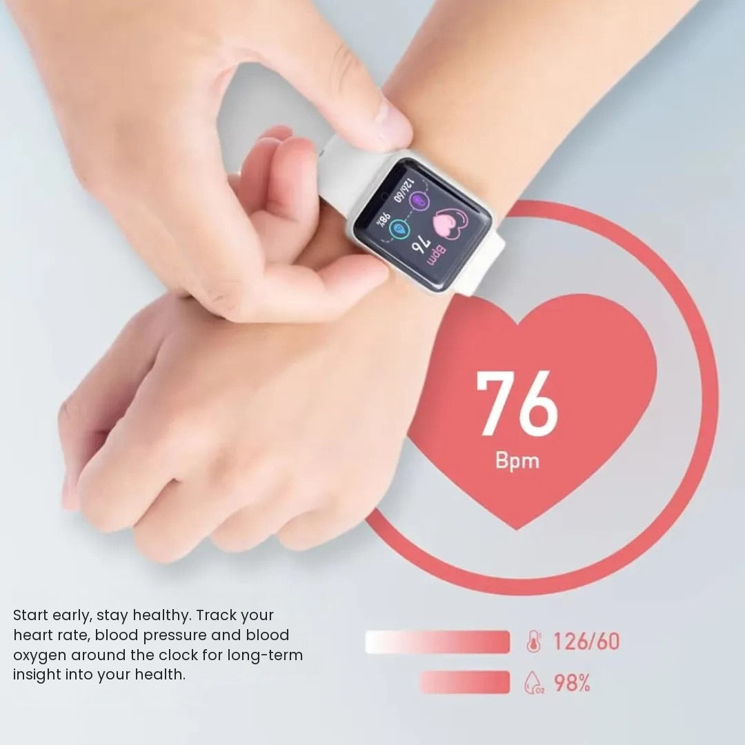 Heart rate reading with the fitness smartwatch