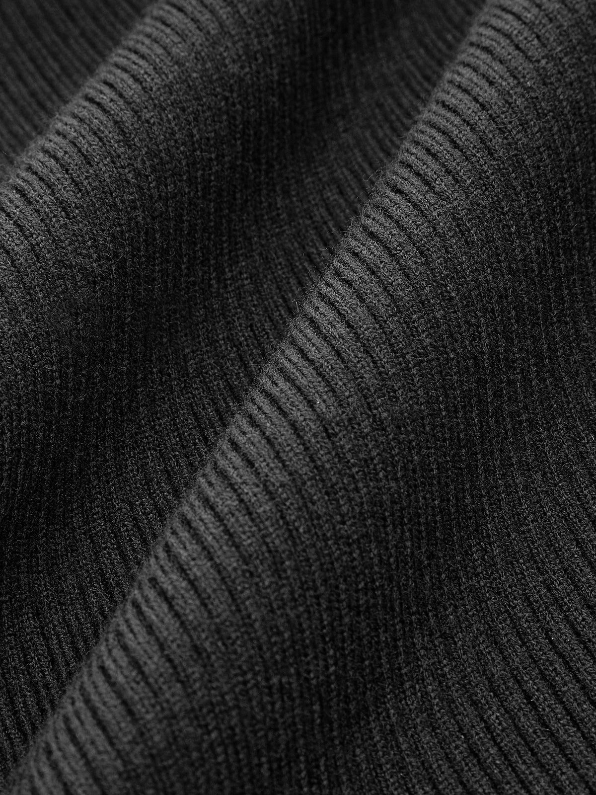 Women's fitted ribbed cardigan with a crew neck and gold-tone buttons