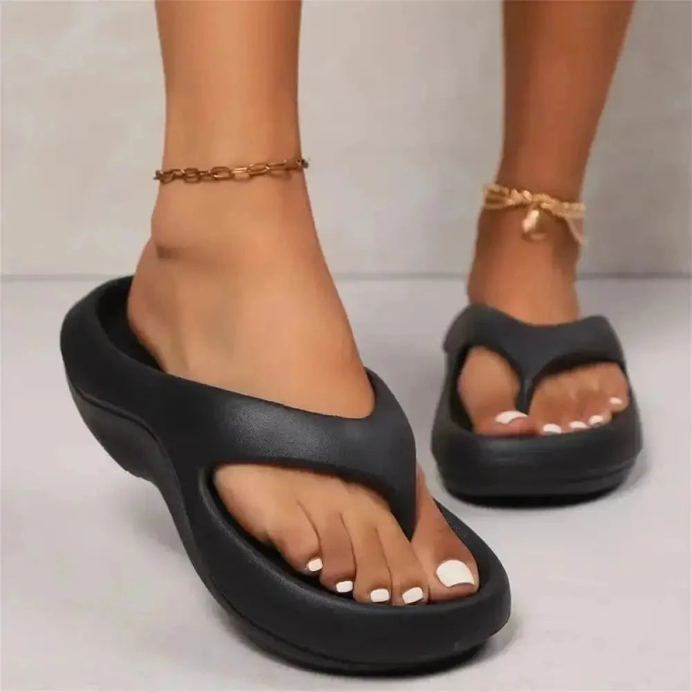 Flip flops in EVA with a wide strap and an extra-thick sole - view 5