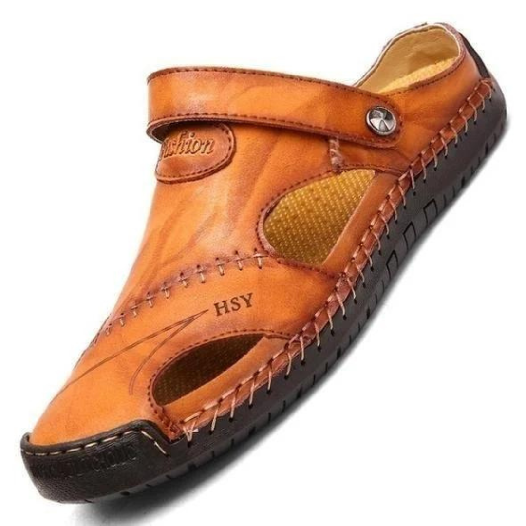 Leather Two-Way Strap Sandals — view 11