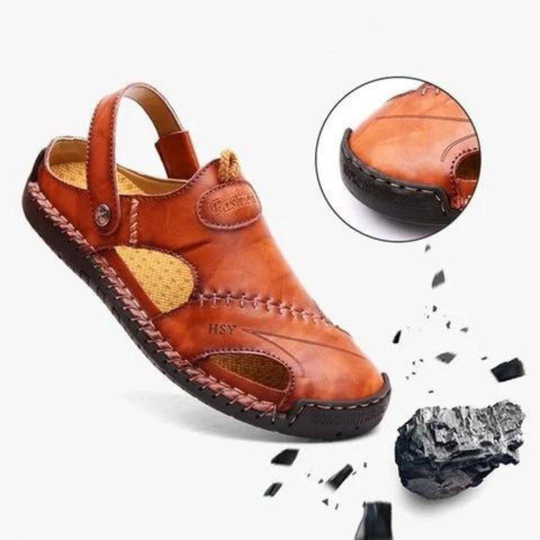 Leather Two-Way Strap Sandals — view 4