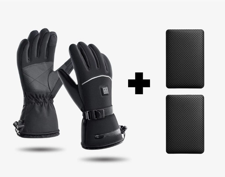 Heated gloves with power banks, wrist strap and touchscreen fingertips - view 2