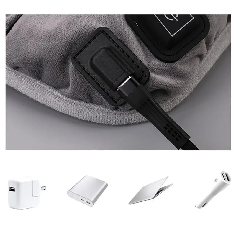 Heated seat cushion 45 x 45 cm with a USB-C connection and three settings - view 7