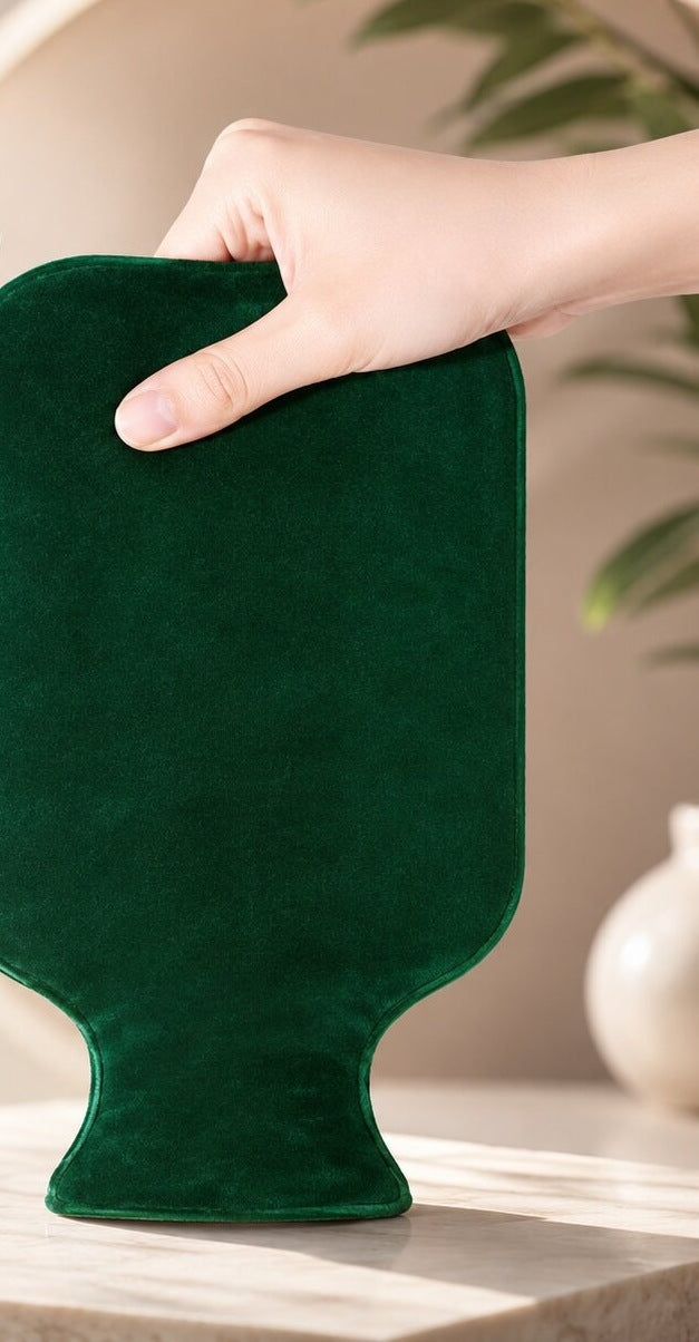 Hot water bottle waist belt with a fleece cover and hand pockets - view 5